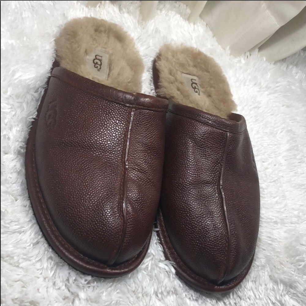 Men’s Leather Ugg Slippers
